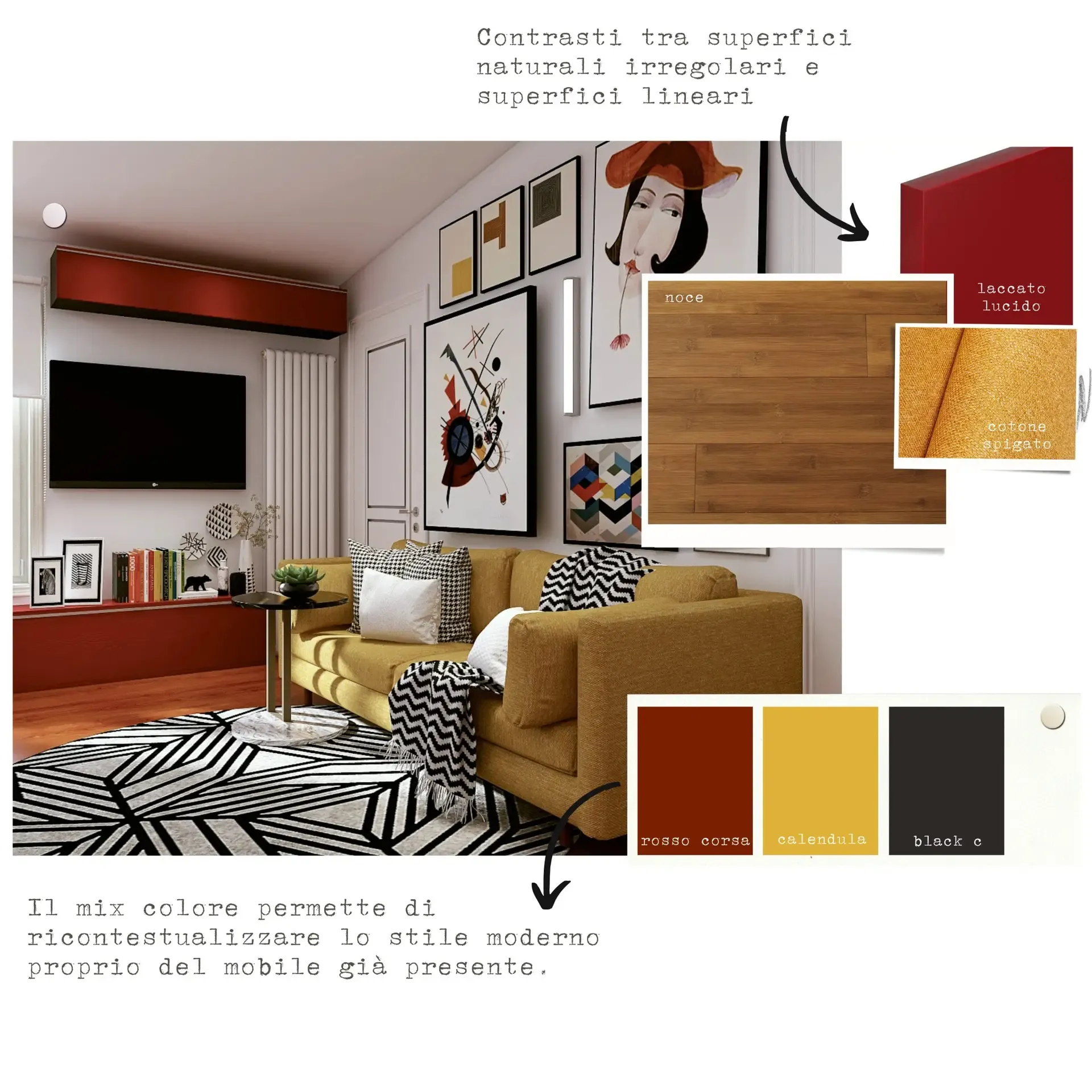 Palette colori del progetto Red House