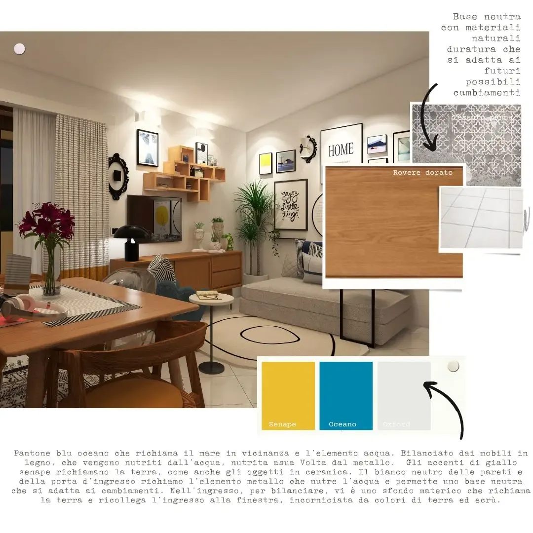 Palette colori del progetto Yellow House