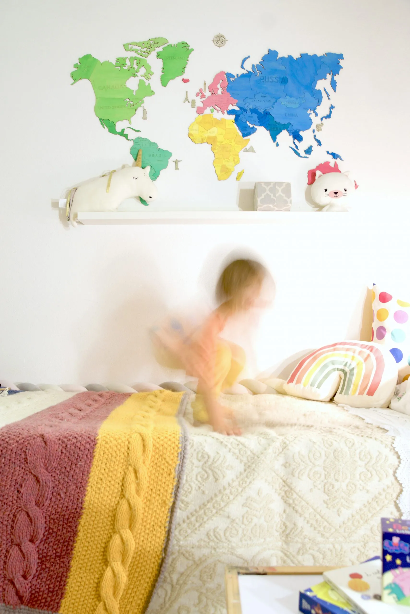 Dettaglio di una decorazione a parete realizzata